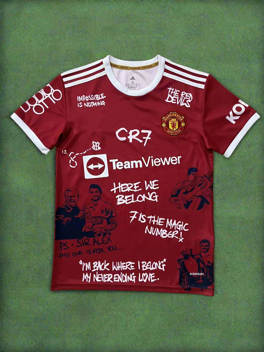 Cristiano Ronaldo Legend Manchester United Special Jersey Soccer Kit Trikot Maillot Soccer Shirt Pulses Football