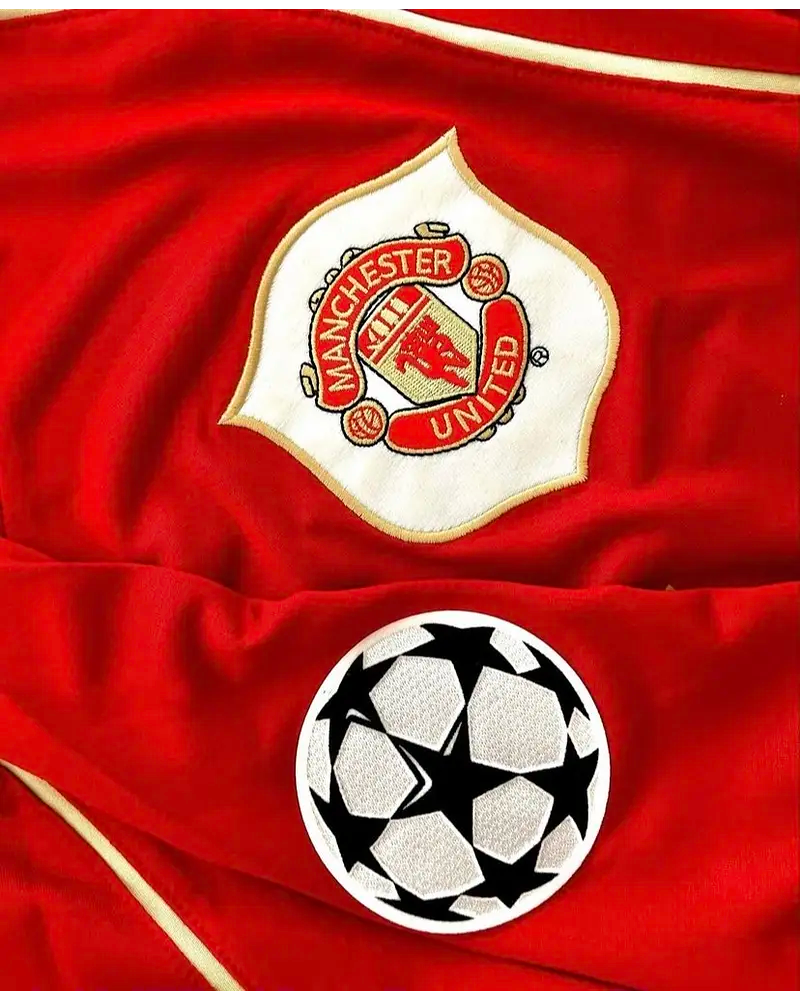 Cristiano Ronaldo #7 Manchester United 2006 2007 Red Golden Jersey Trikot Pulses Football