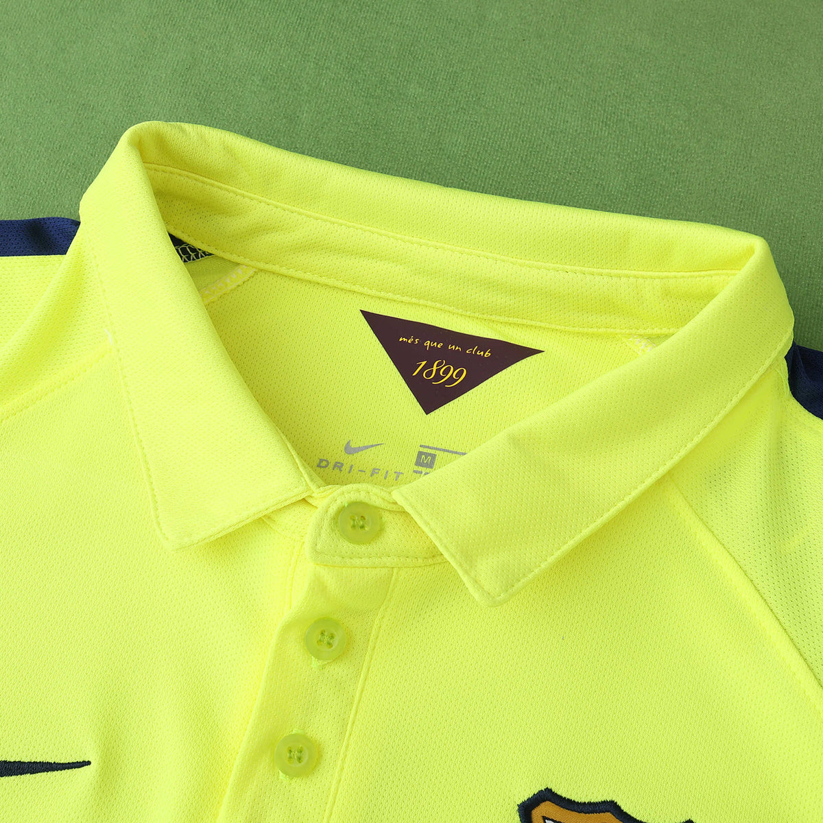 Lionel Messi Barcelona 14/15 Retro Yellow Jersey Maillot Trikot Maglia Soccer Shirt Pulses Football