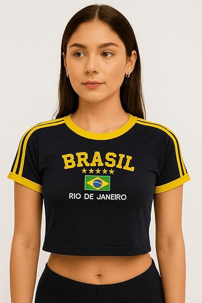 Brazil Cropped Rio de Janeiro - Dark Blue