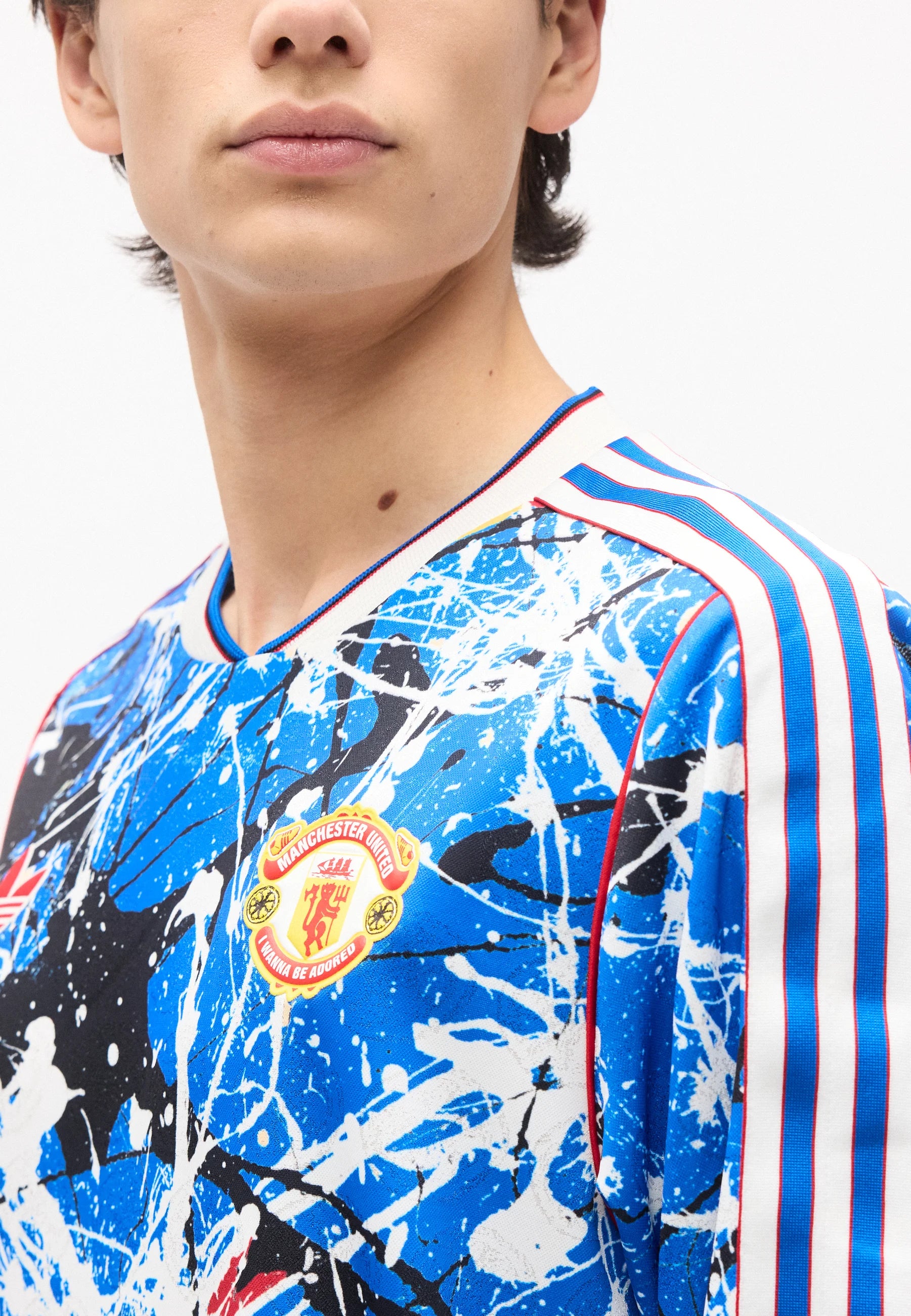 MANCHESTER UNITED STONE ROSES LONG SLEEVE JERSEY
