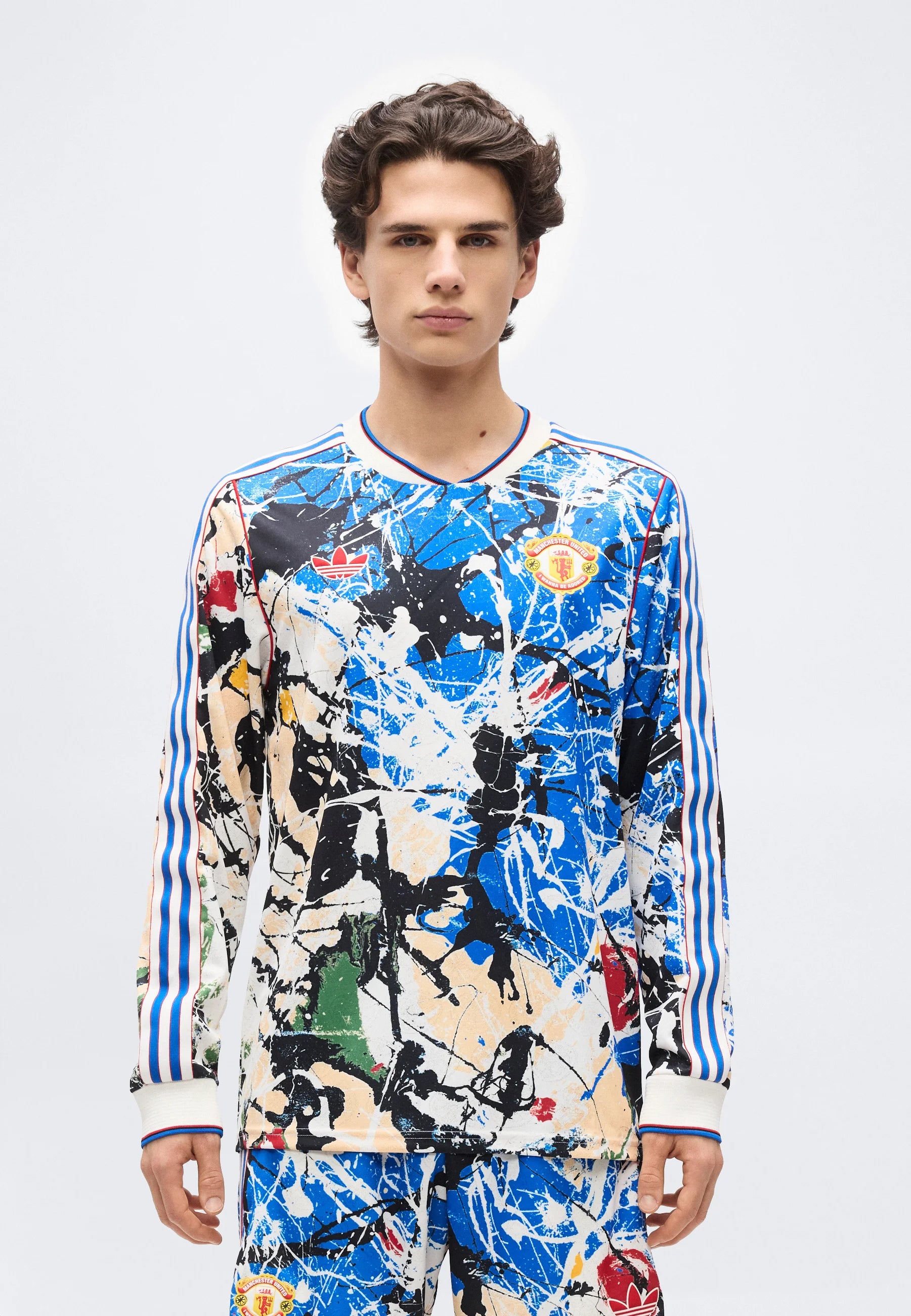 MANCHESTER UNITED STONE ROSES LONG SLEEVE JERSEY