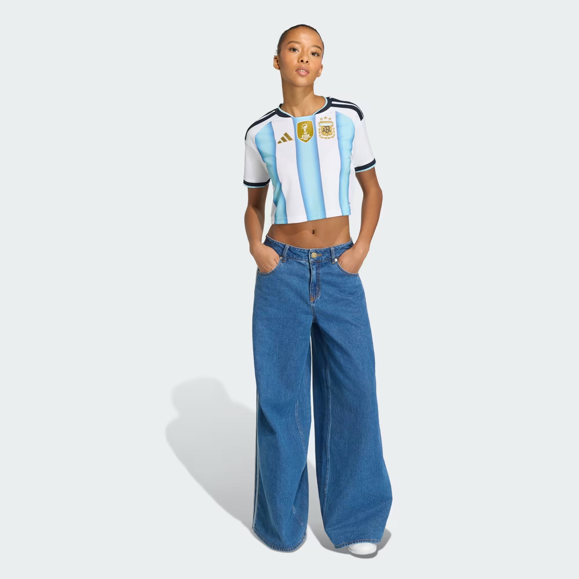 Argentina 26 Home Cropped Jersey