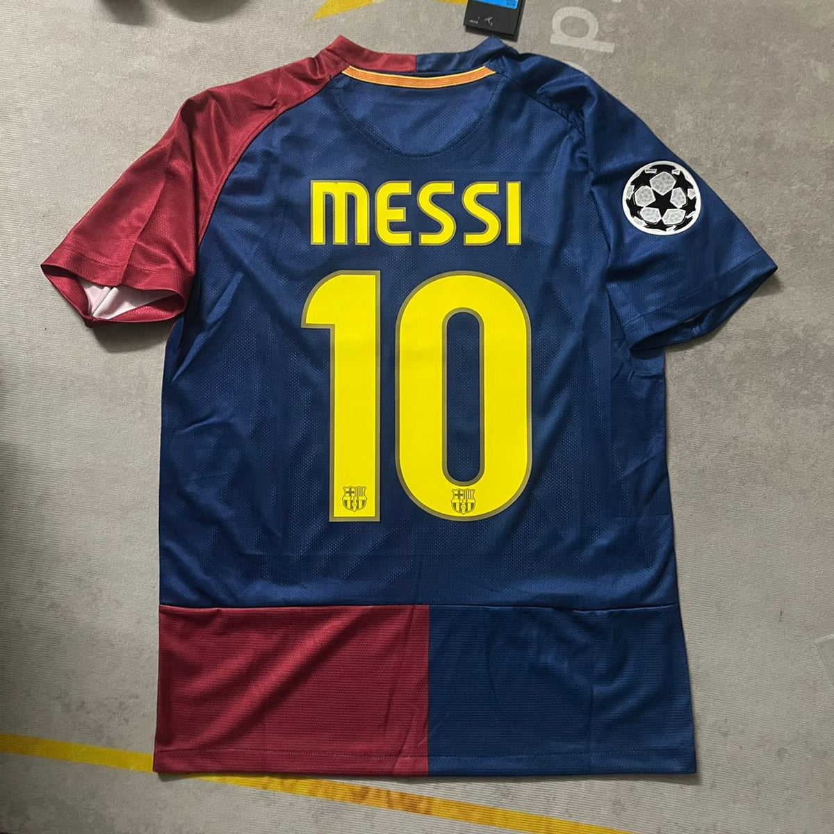 Lionel Messi Barcelona 2009 Roma Final Retro Jersey Trikot Maillot Pulses Football