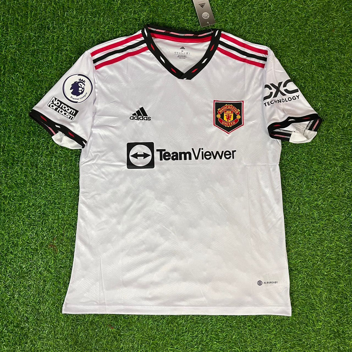 Cristiano Ronaldo Manchester United White 2022 2023 Premier League Jersey Trikot Pulses Football