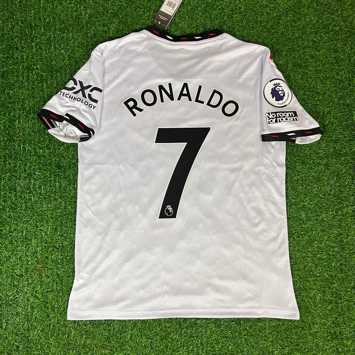 Cristiano Ronaldo Manchester United White 2022 2023 Premier League Jersey Trikot Pulses Football