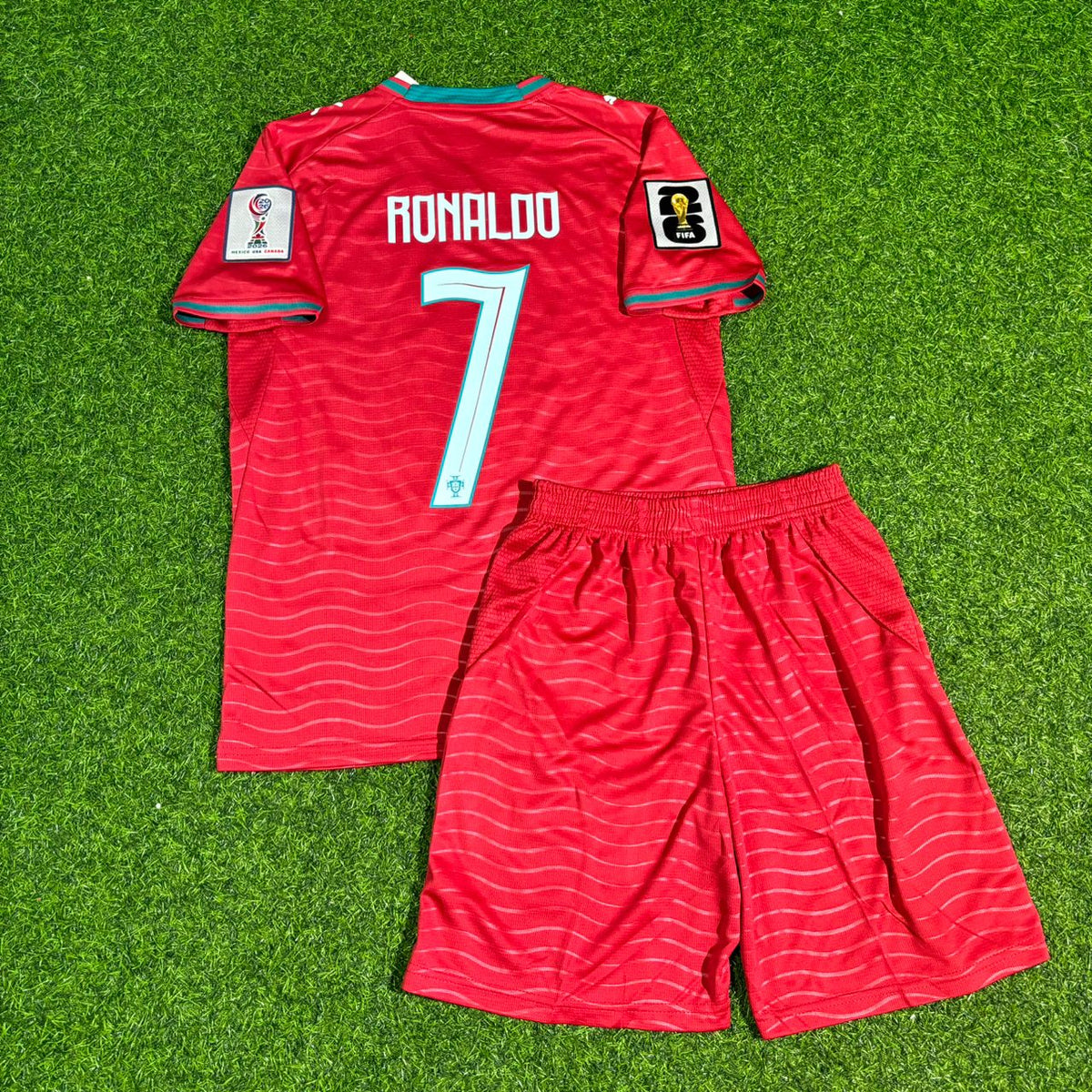 Cristiano Ronaldo Portugal 2026 World Cup Red Home Football Jersey Pulses Football