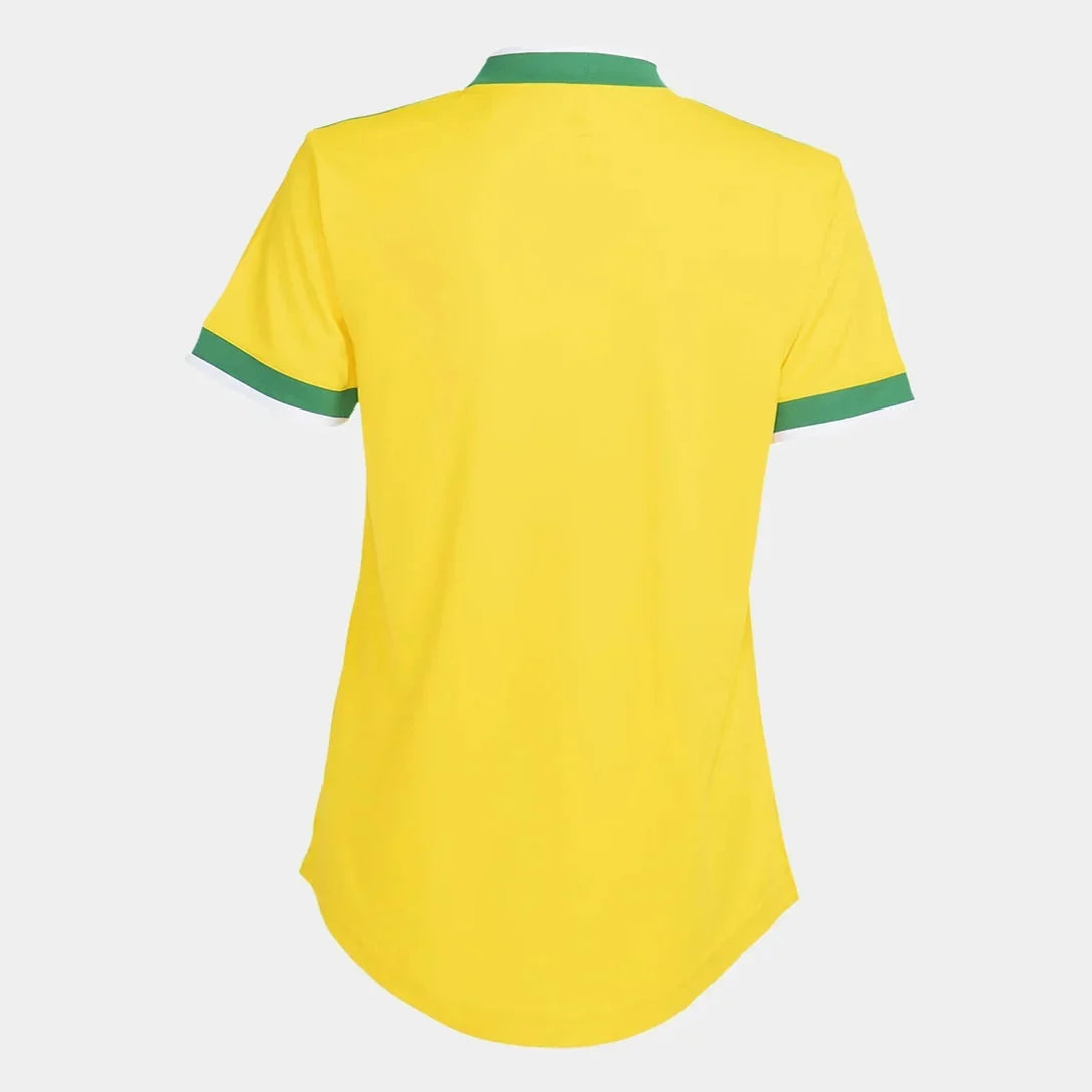 Camisa Feminina Flamengo Brasil 2026 - Amarelo+Verde Pulses Football