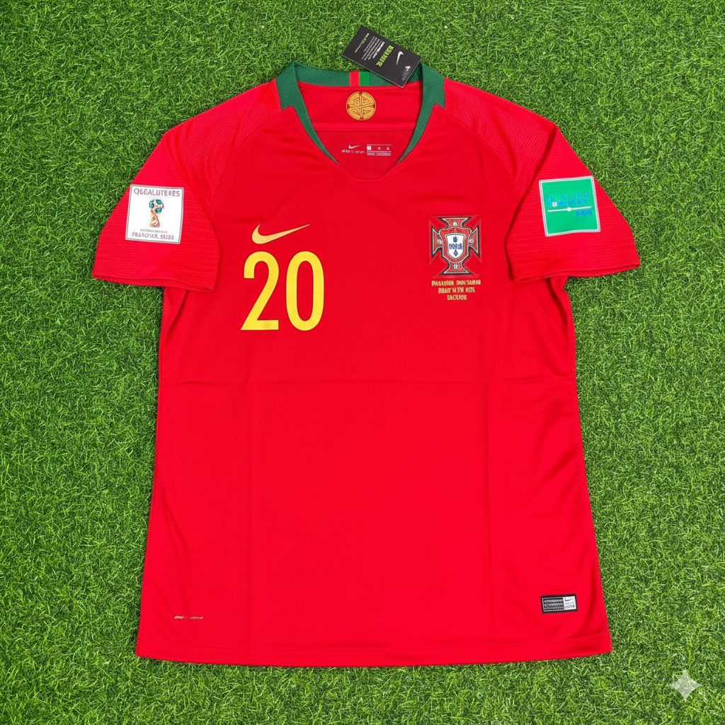 Ricardo Quaresma Portugal 2018 World Cup Red Retro Football Jersey Pulses Football