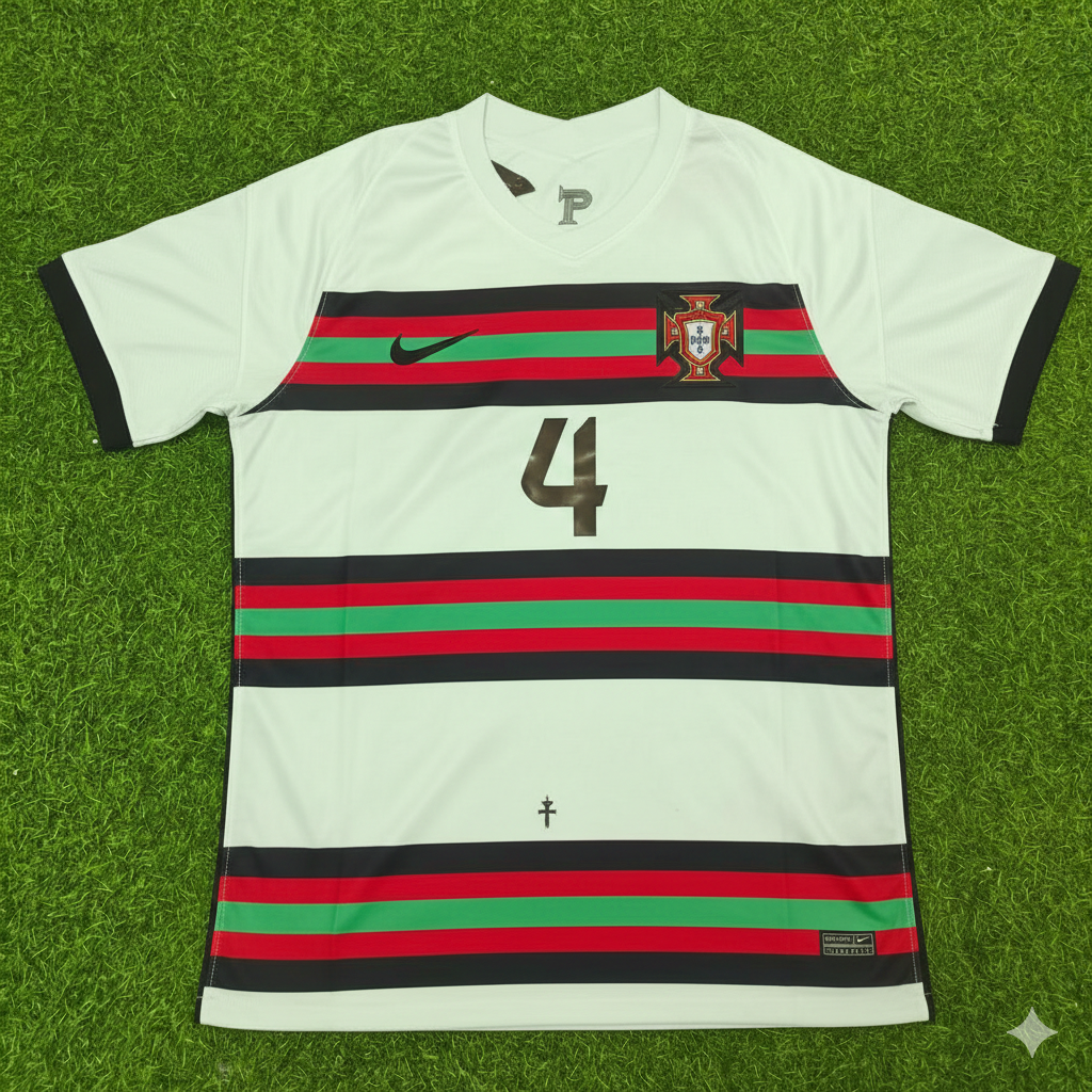 Ruben Dias Portugal EURO 2020 Retro Away Football Jersey Pulses Football