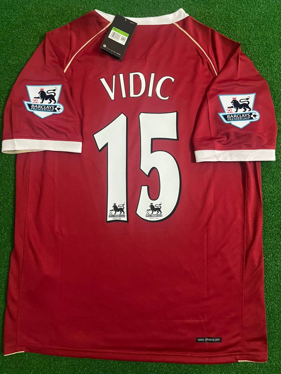 Nemanja Vidic Manchester United 2006/07 Red Kit Jersey Trikot Maglia Soccer Shirt Pulses Football
