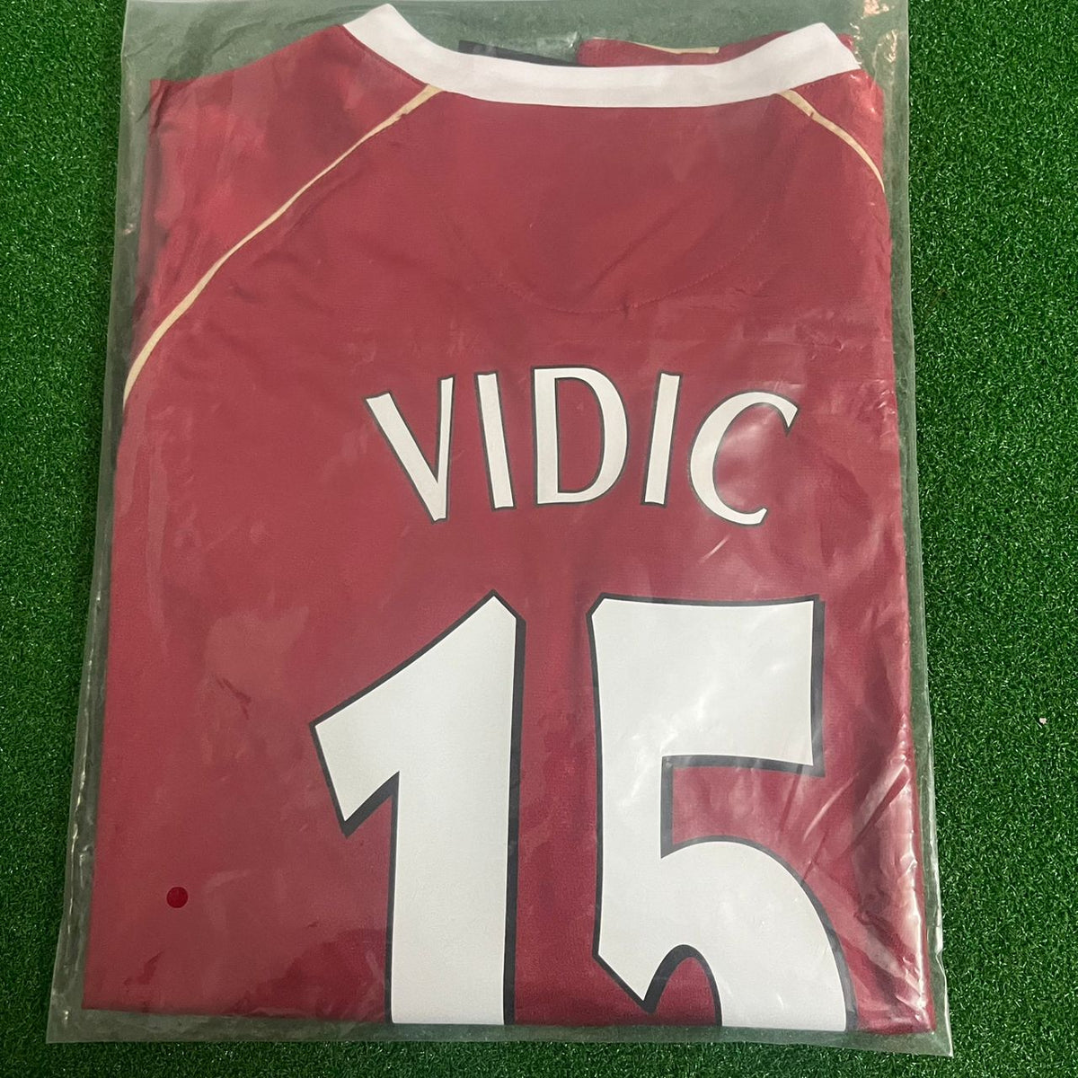 Nemanja Vidic Manchester United 2006/07 Red Kit Jersey Trikot Maglia Soccer Shirt Pulses Football