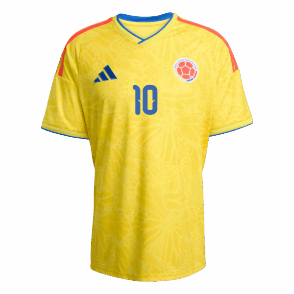 James Rodriguez 2026 Colombia Home Jersey - Fan Version World Cup 2026 Pulses Football