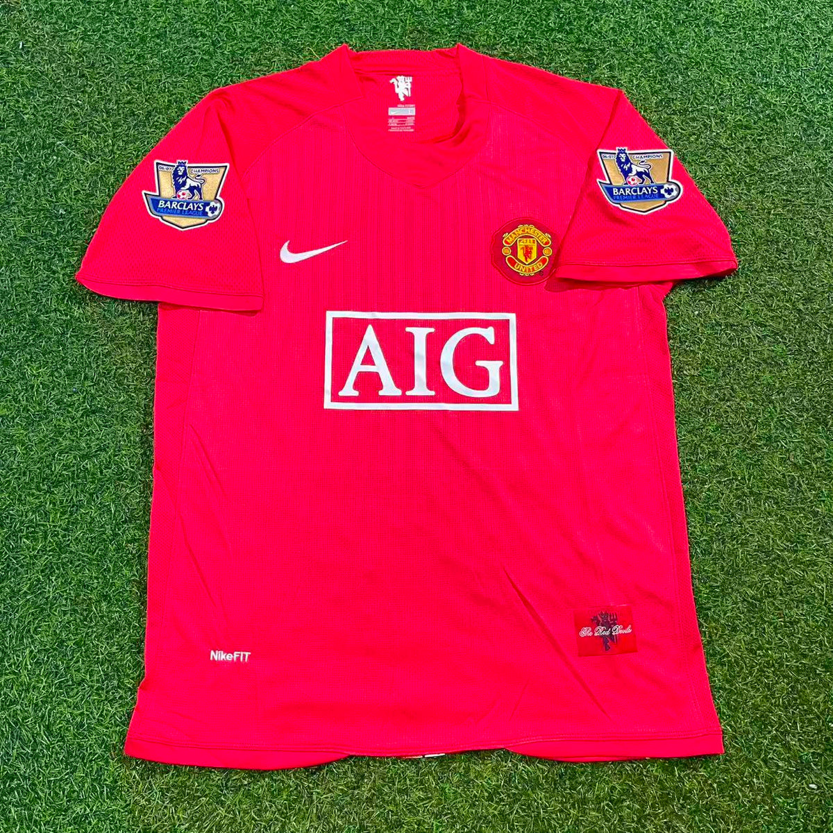 Ji-sung Park Manchester United 2007 2008 EPL Retro Red Jersey Trikot Pulses Football
