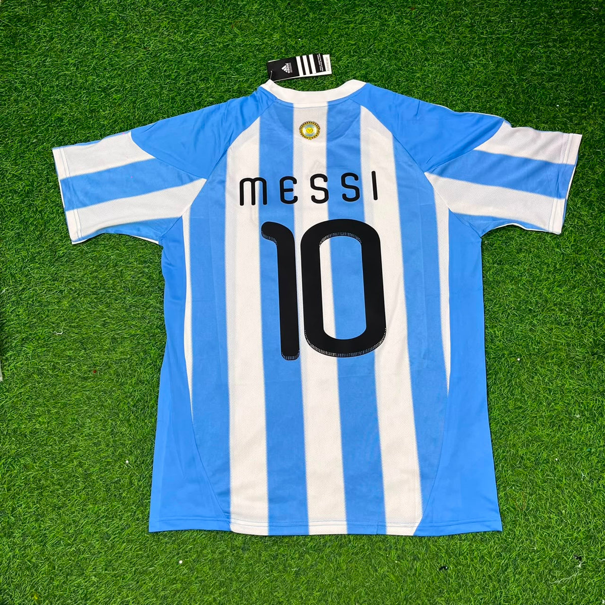 Lionel Messi 10- 2010 World Cup Argentina Retro Jersey Pulses Football