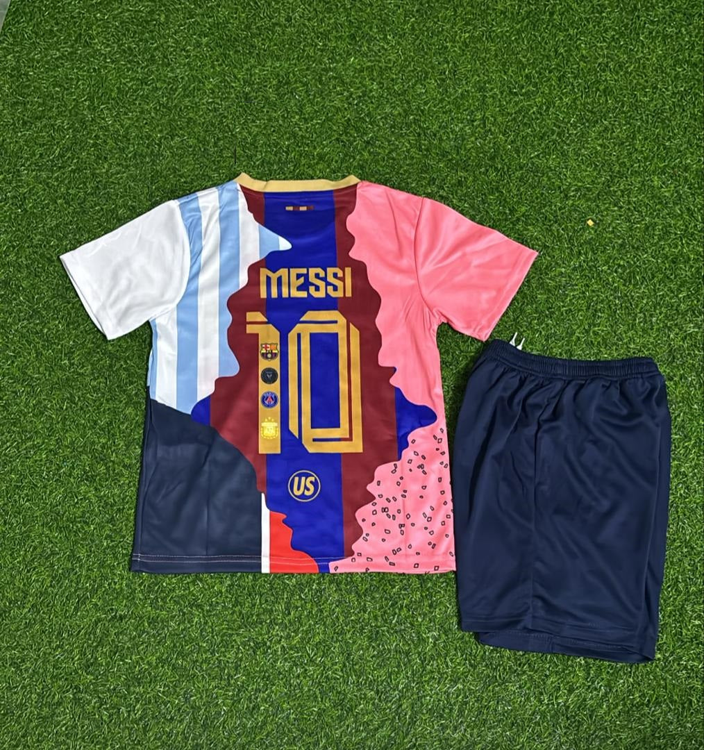 Lionel Messi GOAT Combo 2025 All Teams Special Kids Jersey KinderTrikot Maillot Soccer Shirt Pulses Football