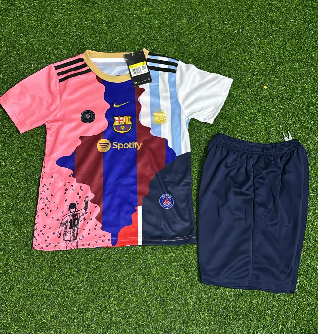 Lionel Messi GOAT Combo 2025 All Teams Special Kids Jersey KinderTrikot Maillot Soccer Shirt Pulses Football