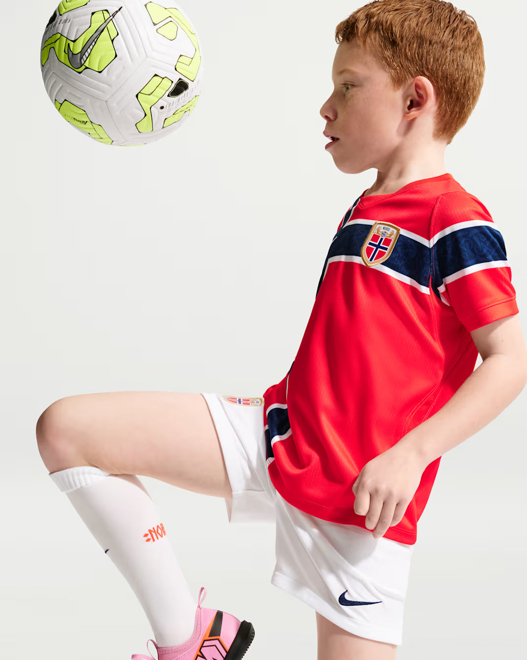 Norway World Cup 2026 - Home Kids Kit Pulses Football