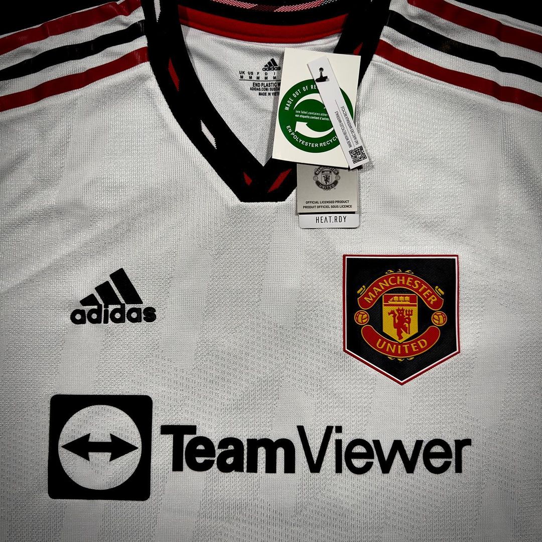 Cristiano Ronaldo Manchester United White 2022 2023 Premier League Jersey Trikot Pulses Football