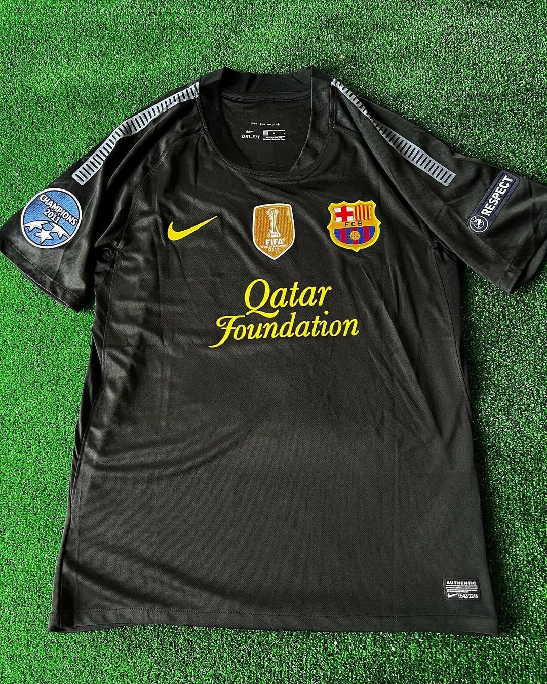 Lionel Messi Black Barcelona 2011/12 Retro Kit Shirt Jersey Trikot Maglia Pulses Football