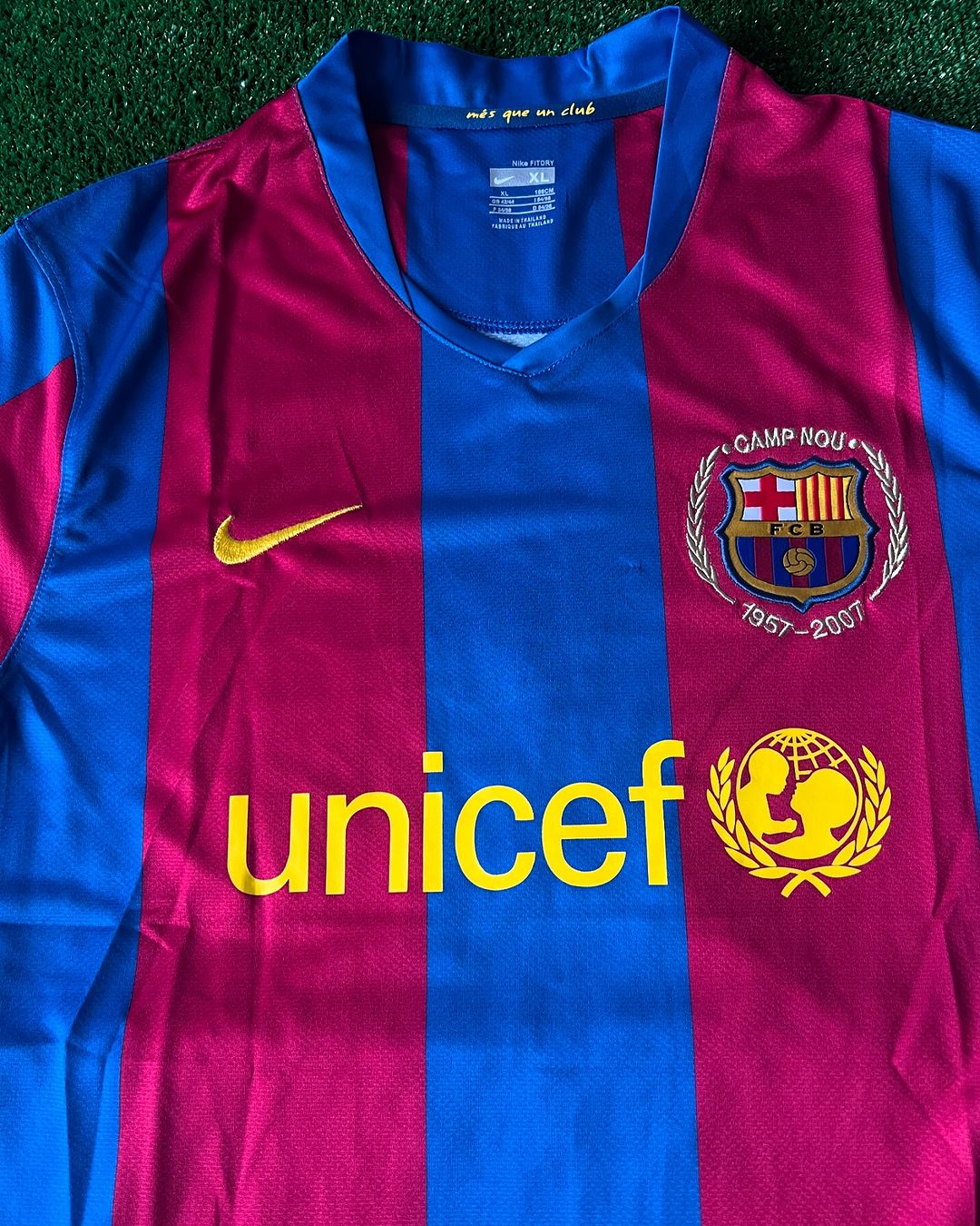 Lionel Messi Barcelona 2007 2008 Retro Jersey Maillot Trikot Maglia Pulses Football