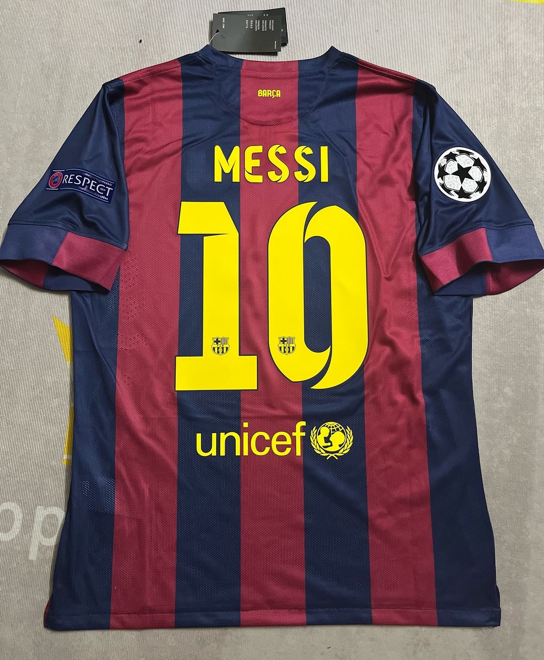 Lionel Messi Barcelona 2015 Final Berlin Champions League Jersey Trikot Pulses Football