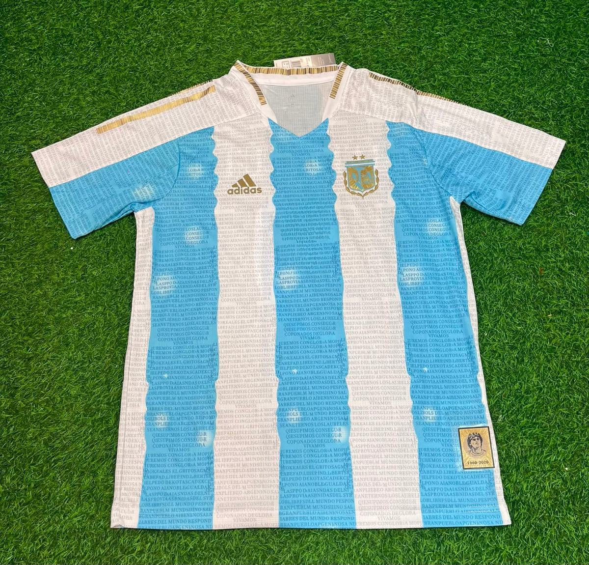 Lionel Messi Argentina Commerative Anniversary Football Jersey Trikot Maillot Pulses Football
