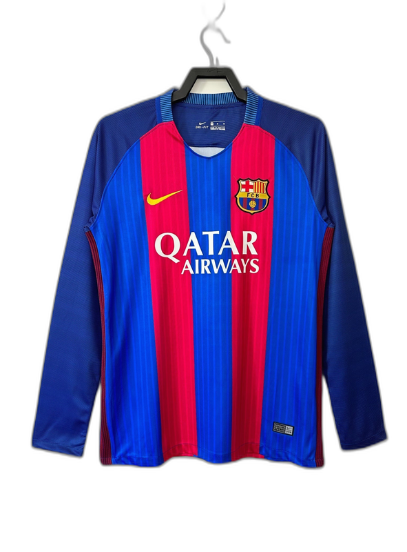 Barcelona 16/17 I Home Jersey - Long Sleeve Retro Version