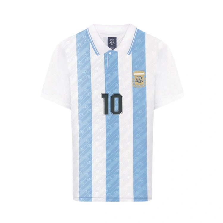 Argentina Legends Duo – Maradona & Messi Special Edition Fan Shirt Pulses Football
