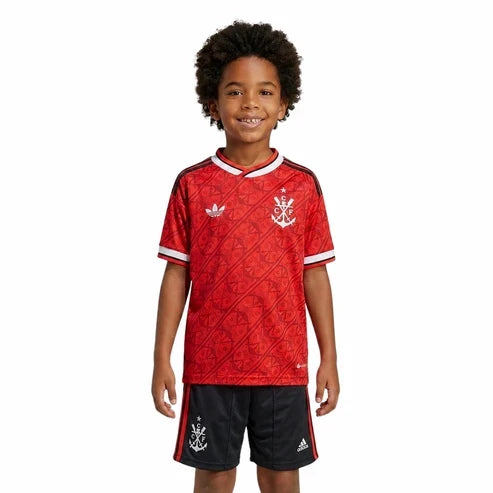 Conjunto Infantil Adidas Flamengo 2026/27 III Pulses Football