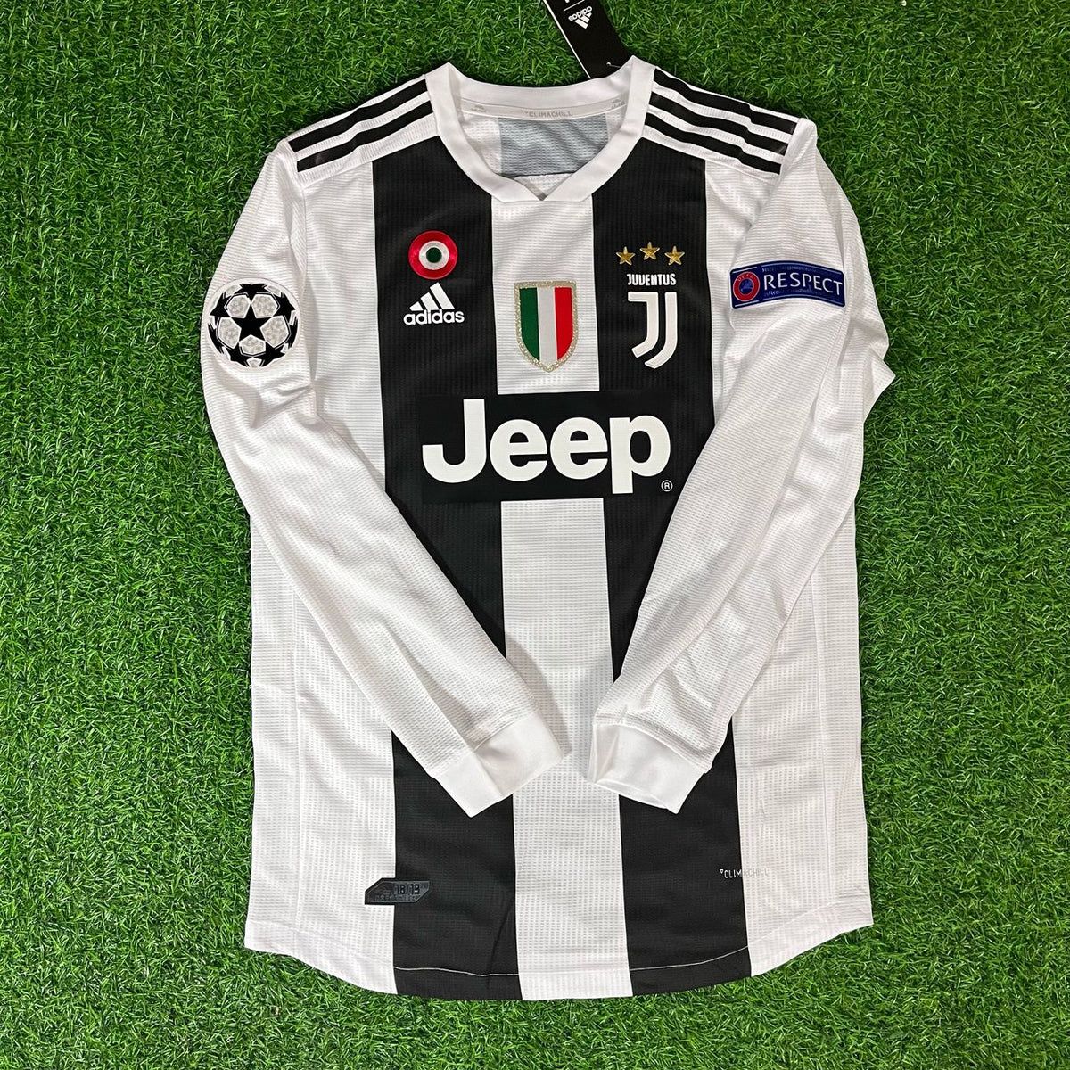 Cristiano Ronaldo Juventus 2018 2019 Long-Sleeve Retro Jersey Trikot Pulses Football