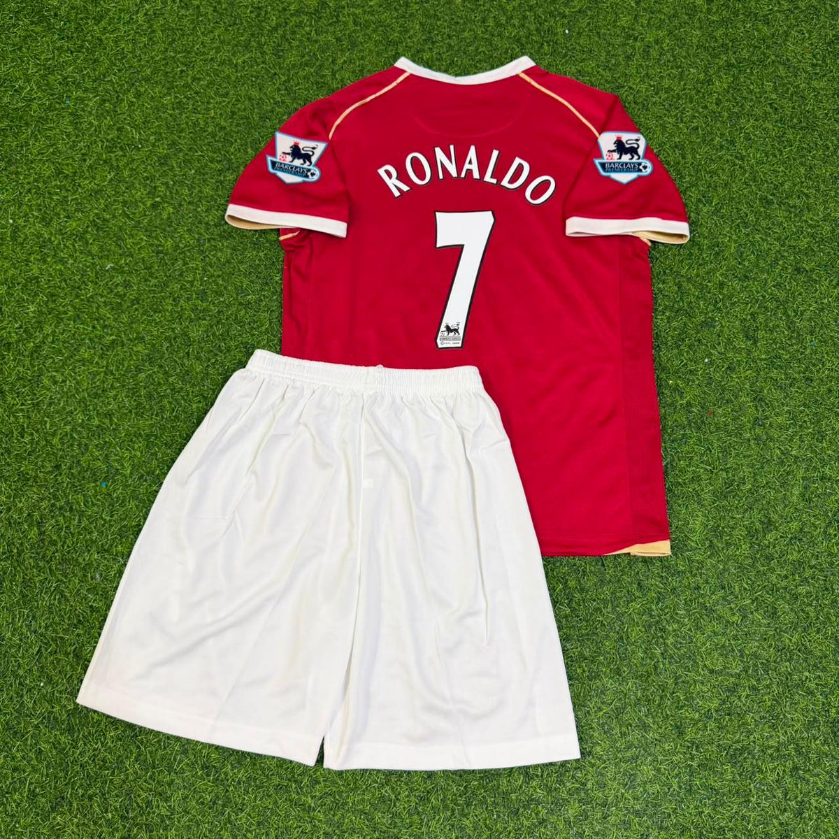 Cristiano Ronaldo #7 Manchester United 2006-2007 Kids Home Football Jersey Pulses Football