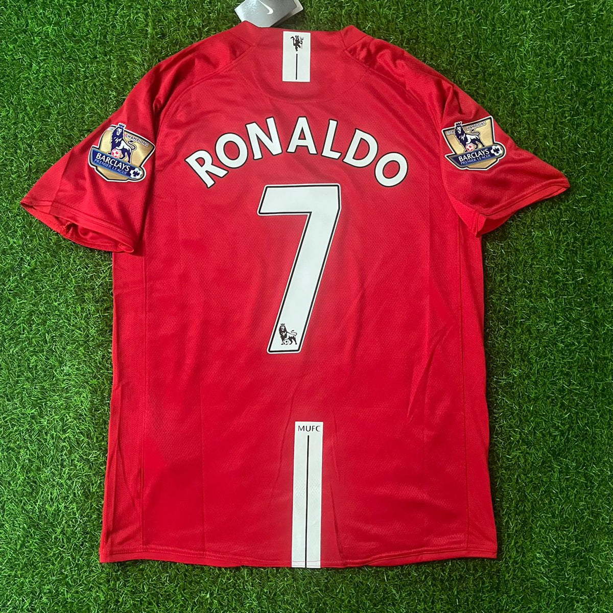Cristiano Ronaldo CR7 Manchester United 2007 2008 EPL Retro Red Jersey Trikot Pulses Football