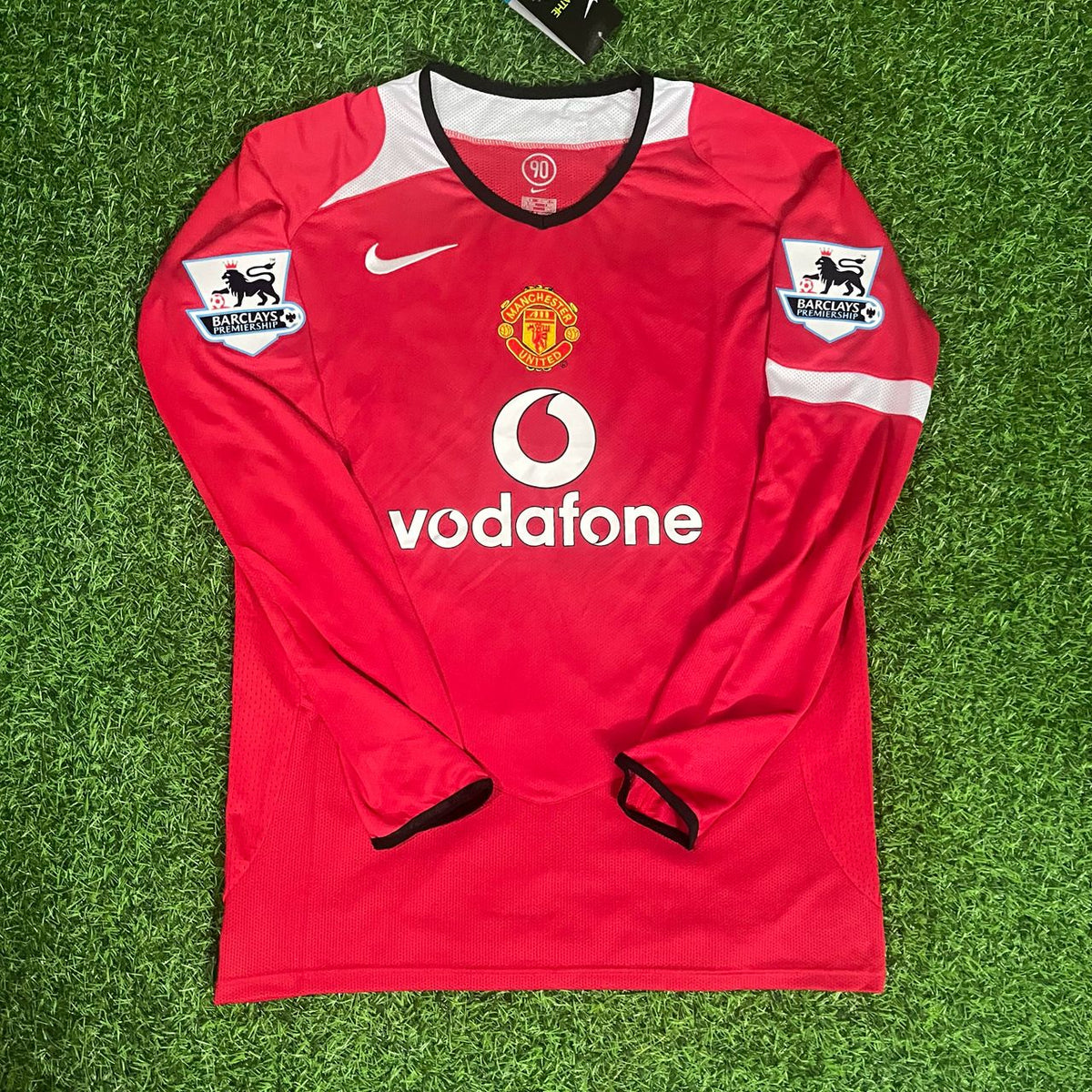 Cristiano Ronaldo Manchester United 2005 EPL Patch Retro Kit Jersey Trikot Maillot Soccer Shirt Pulses Football
