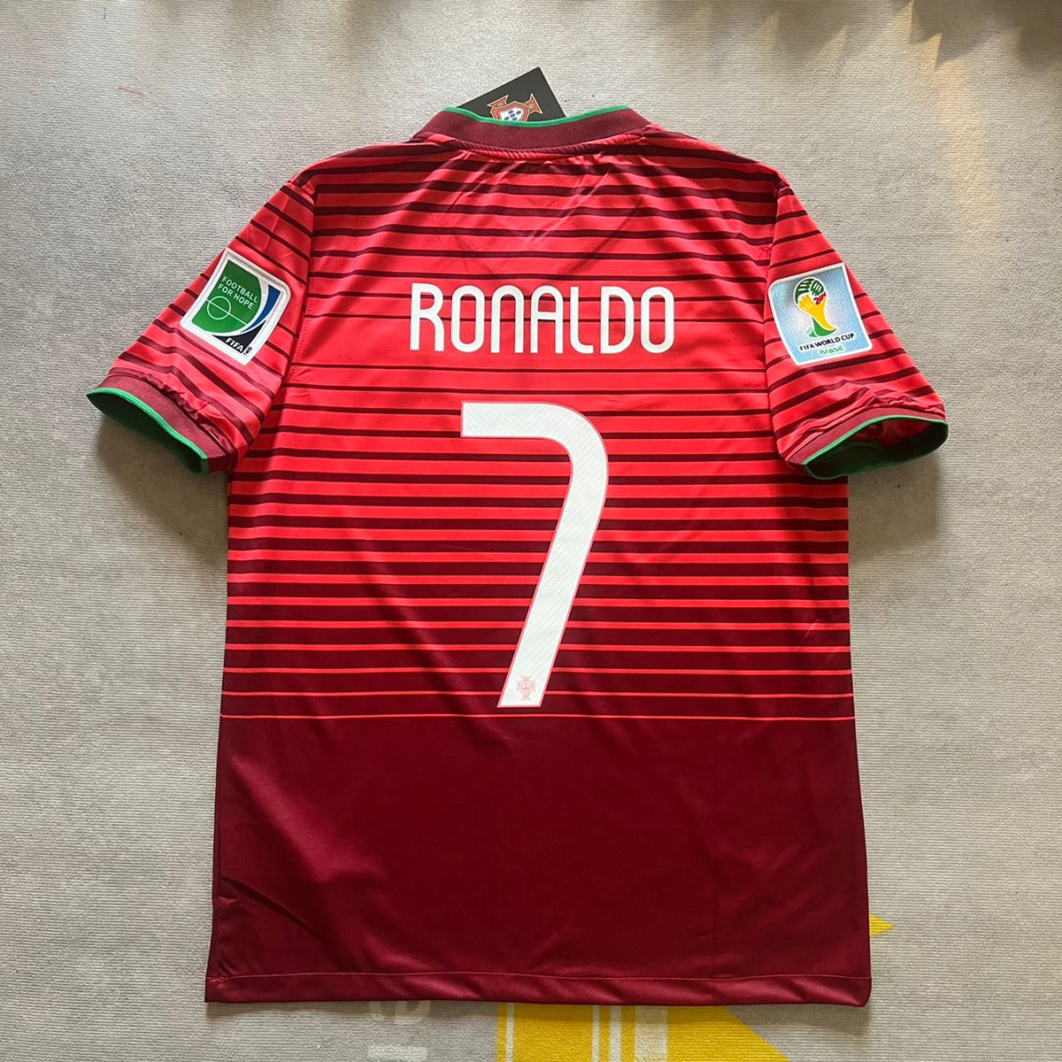 Cristiano Ronaldo Portugal 2014 World Cup Retro Jersey Trikot Maglia Pulses Football