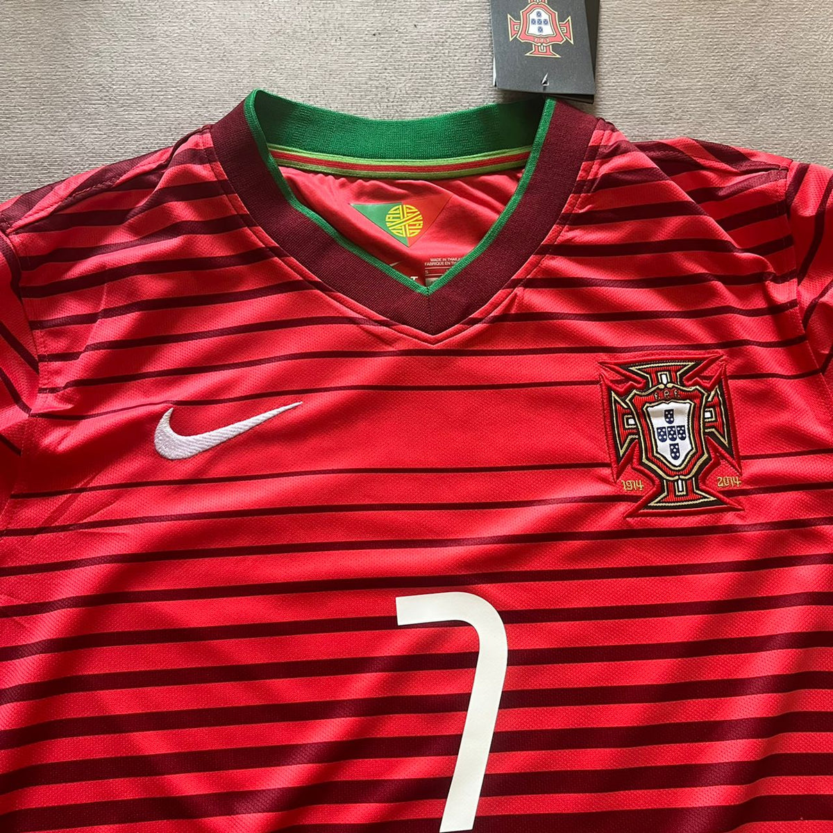 Cristiano Ronaldo Portugal 2014 World Cup Retro Jersey Trikot Maglia Pulses Football