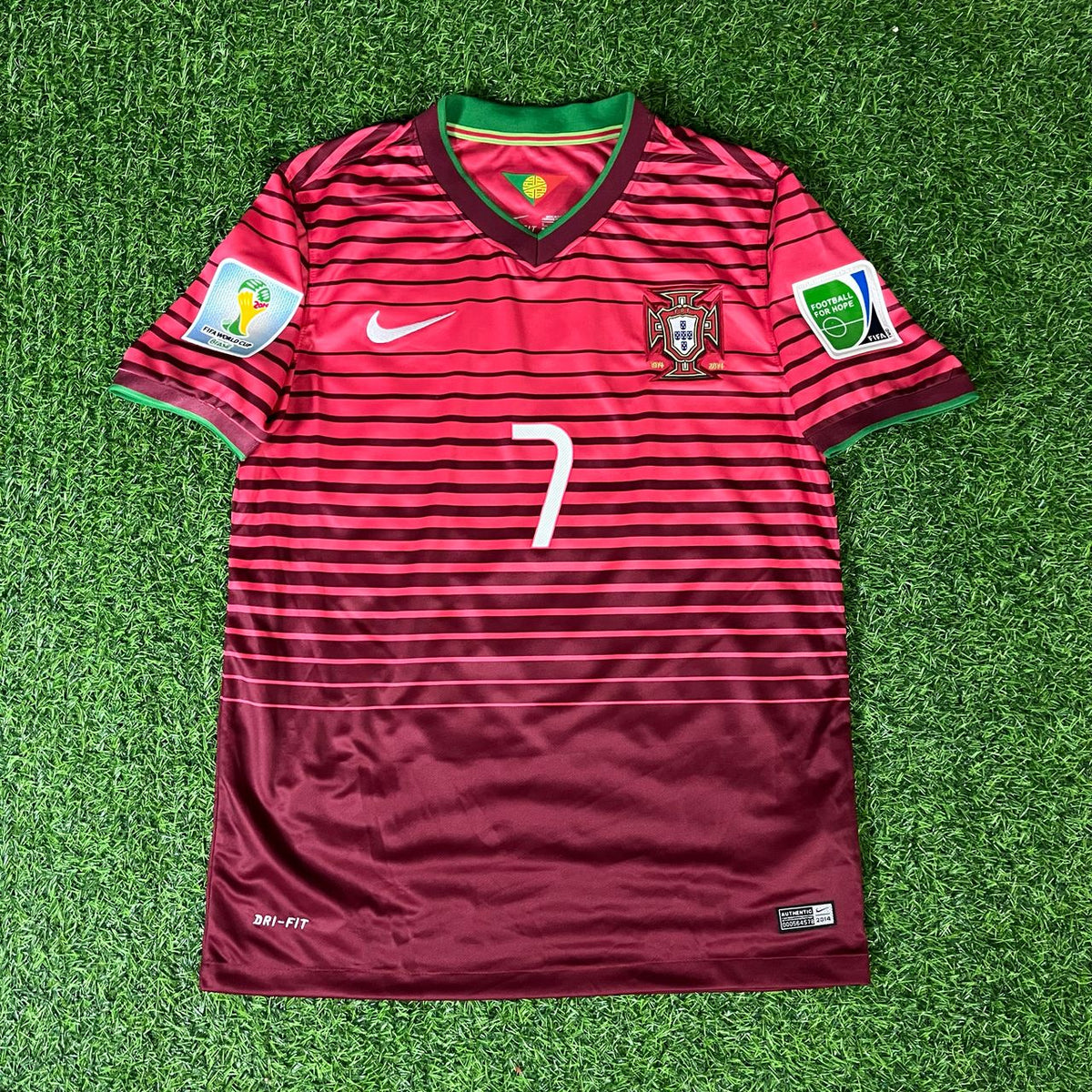 Cristiano Ronaldo Portugal 2014 World Cup Retro Jersey Trikot Maglia Pulses Football
