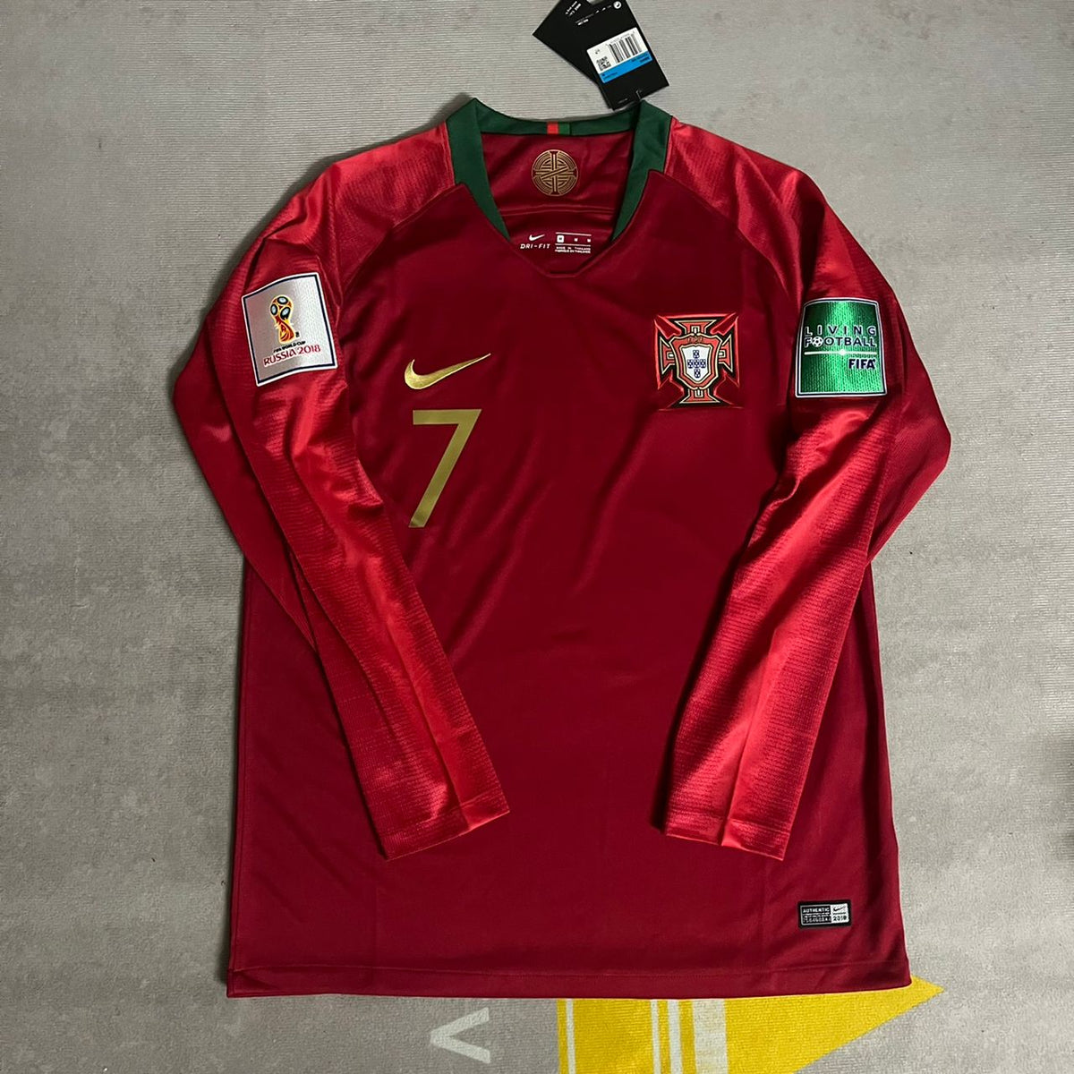 Cristiano Ronaldo Portugal 2018 World Cup Retro Jersey Trikot Maglia Soccer Shirt Pulses Football