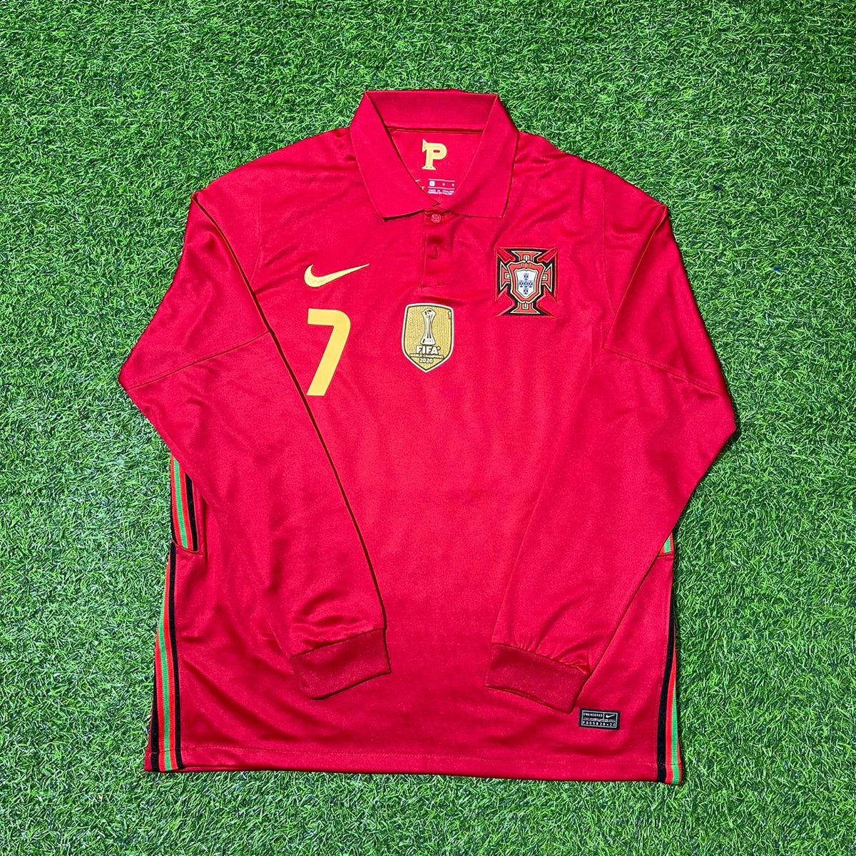 Cristiano Ronaldo Portugal 2020 EURO Long Sleeve Football Jersey Kit Pulses Football
