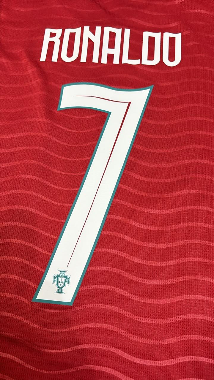 Cristiano Ronaldo Portugal 2026 Red Home New Season Long Sleeve Football Jersey Pulses Football