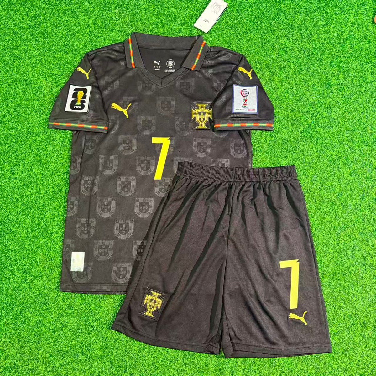 Cristiano Ronaldo Portugal 2026 World Cup Kids Football Jersey Pulses Football
