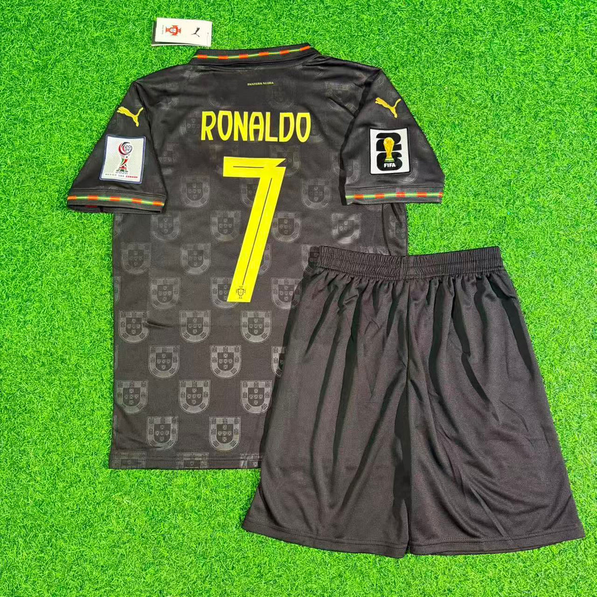 Cristiano Ronaldo Portugal 2026 World Cup Kids Football Jersey Pulses Football