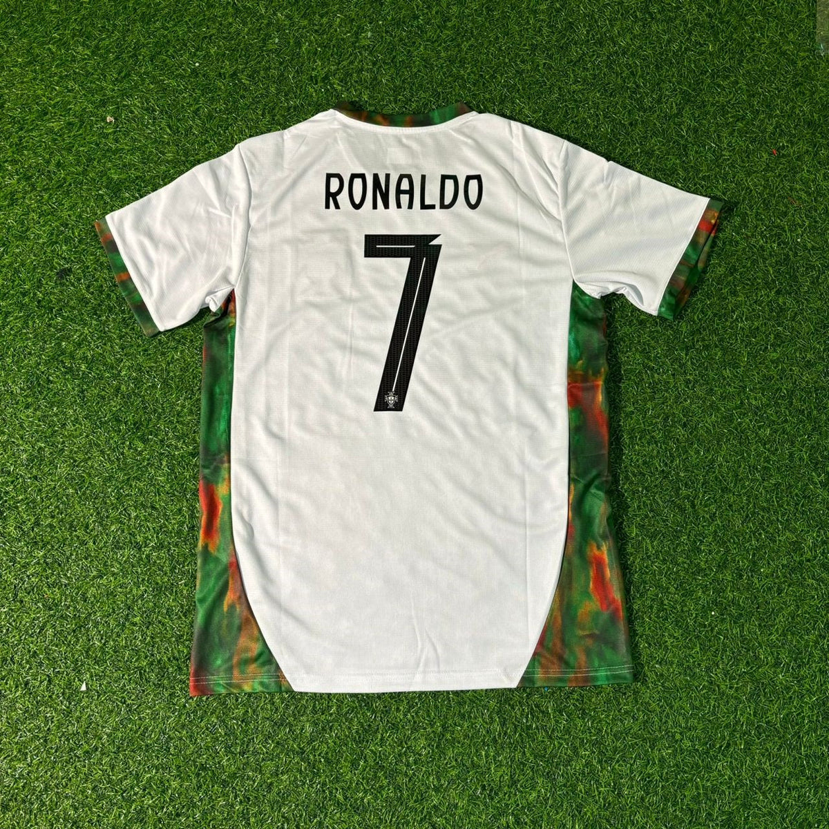 Cristiano Ronaldo Portugal 2026 World Cup White Football Jersey Kit Pulses Football