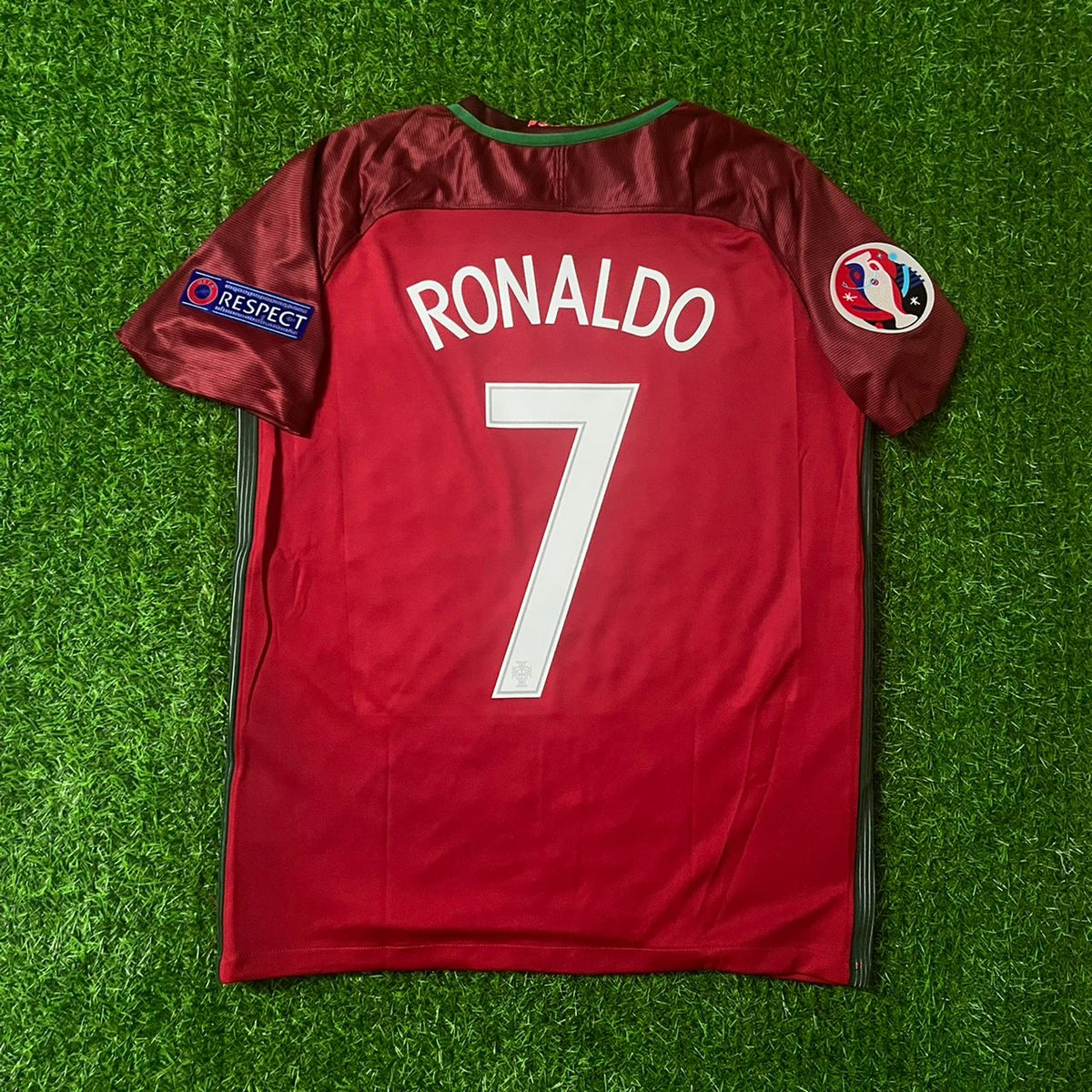Cristiano Ronaldo Portugal EURO 2016 Final Retro Jersey Trikot Maglia Pulses Football