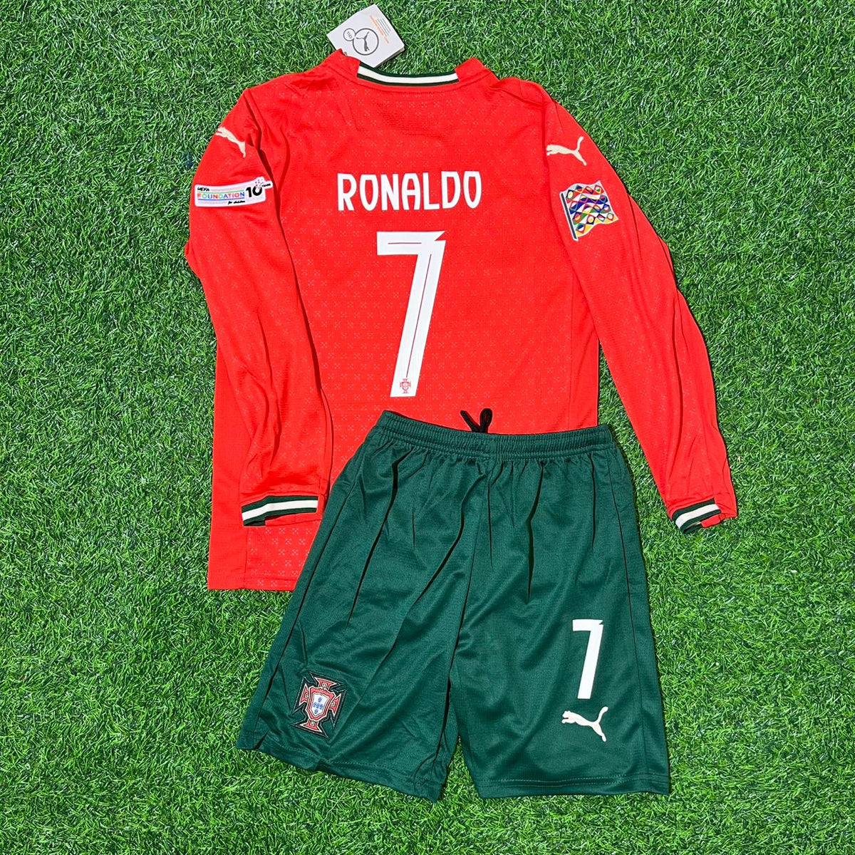 Cristiano Ronaldo Portugal Red Jersey Trikot Maillot Soccer Shirt Pulses Football