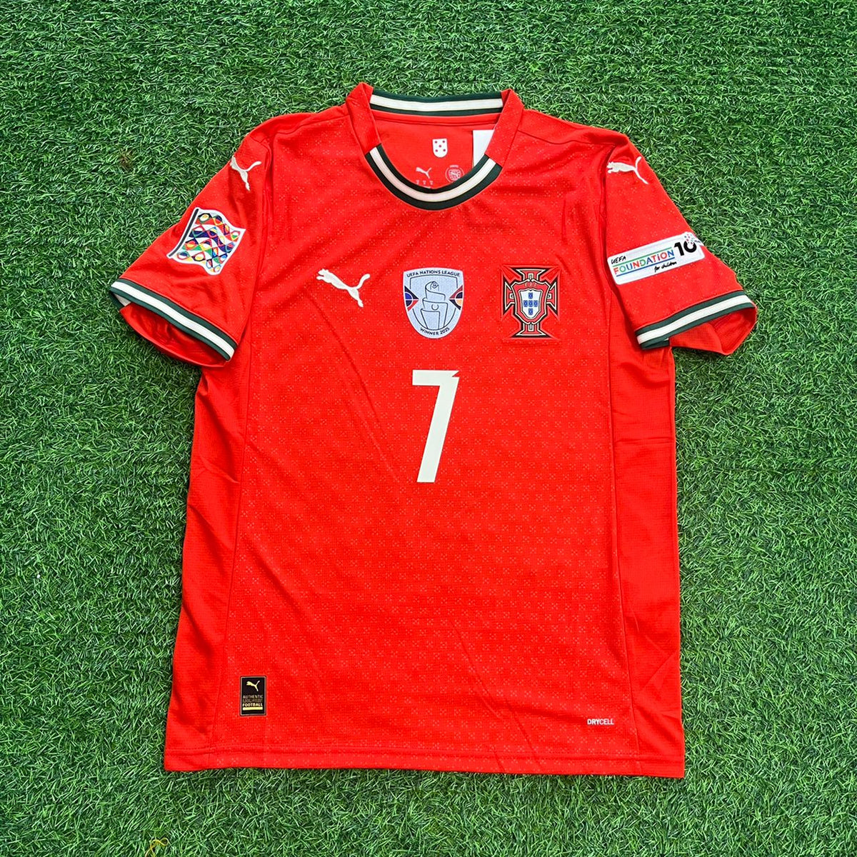 Cristiano Ronaldo Portugal UEFA Nations League Winner Red Jersey Trikot Maillot Soccer Shirt Pulses Football