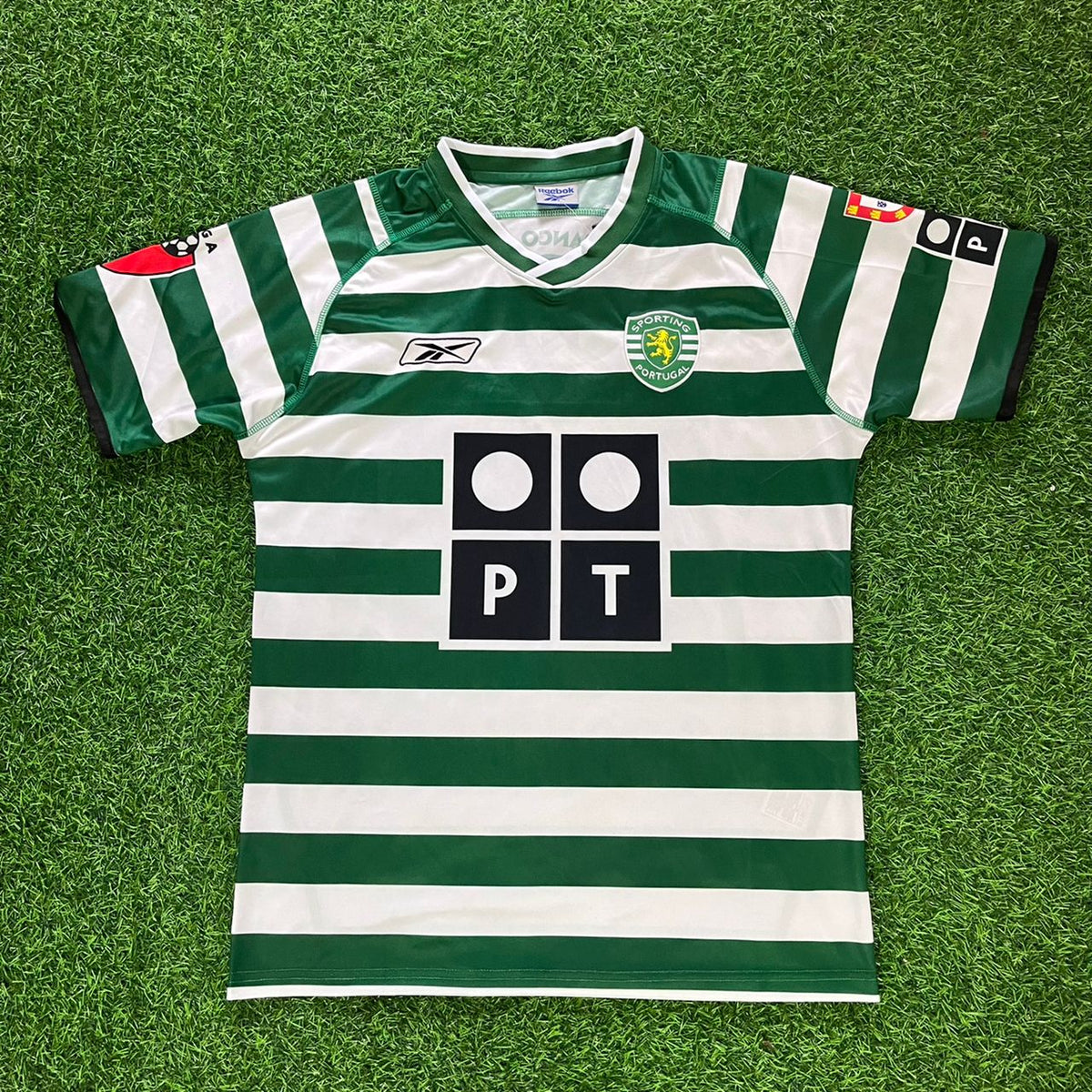 Cristiano Ronaldo 28 – Sporting CP Lisbon 2001–2003 Retro Kit Jersey – | Trikot | Maillot Soccer Shirt Pulses Football