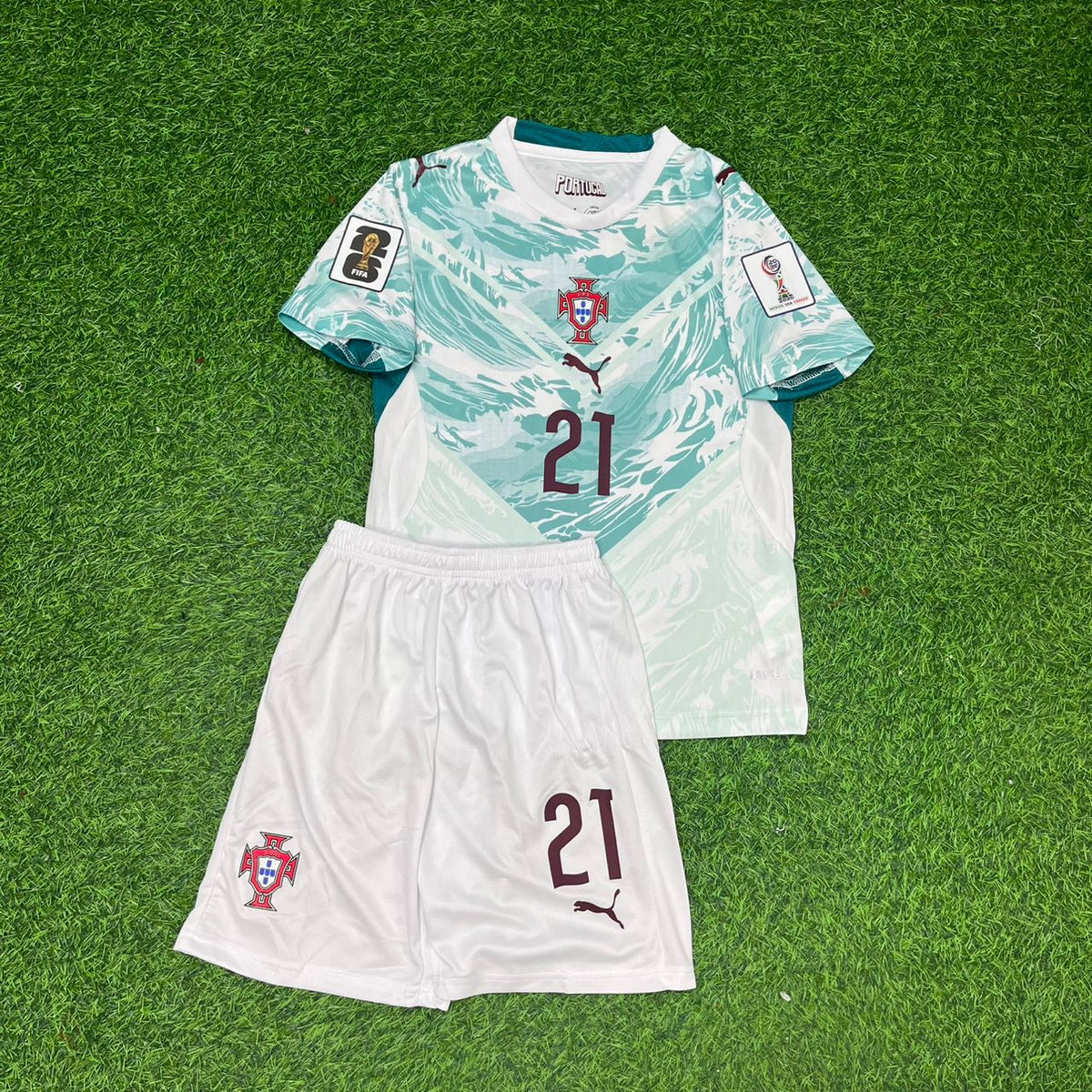 Francisco Conceicao Portugal 2026 World Cup Kids Away Football Jersey Pulses Football