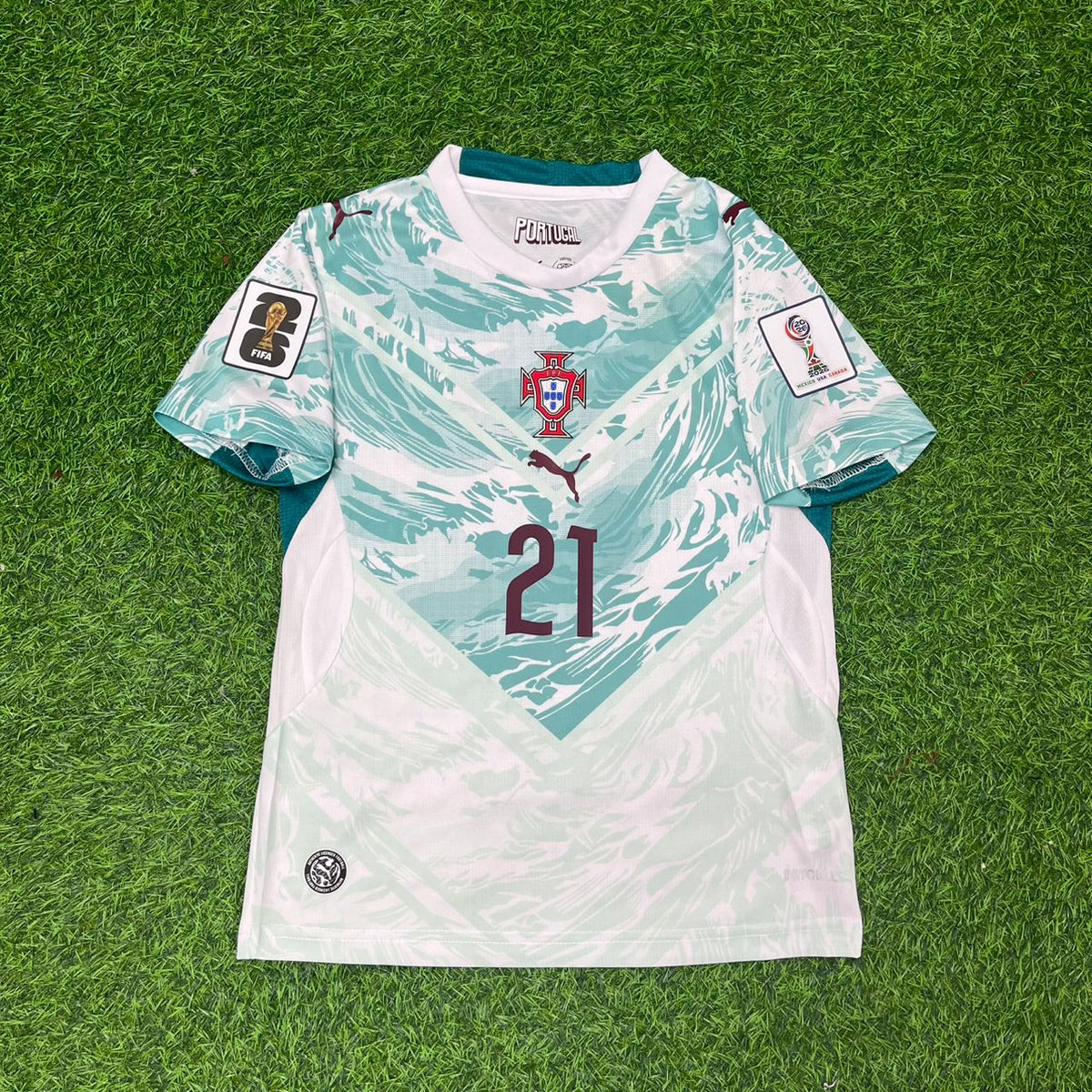 Francisco Conceicao Portugal 2026 World Cup Kids Away Football Jersey Pulses Football