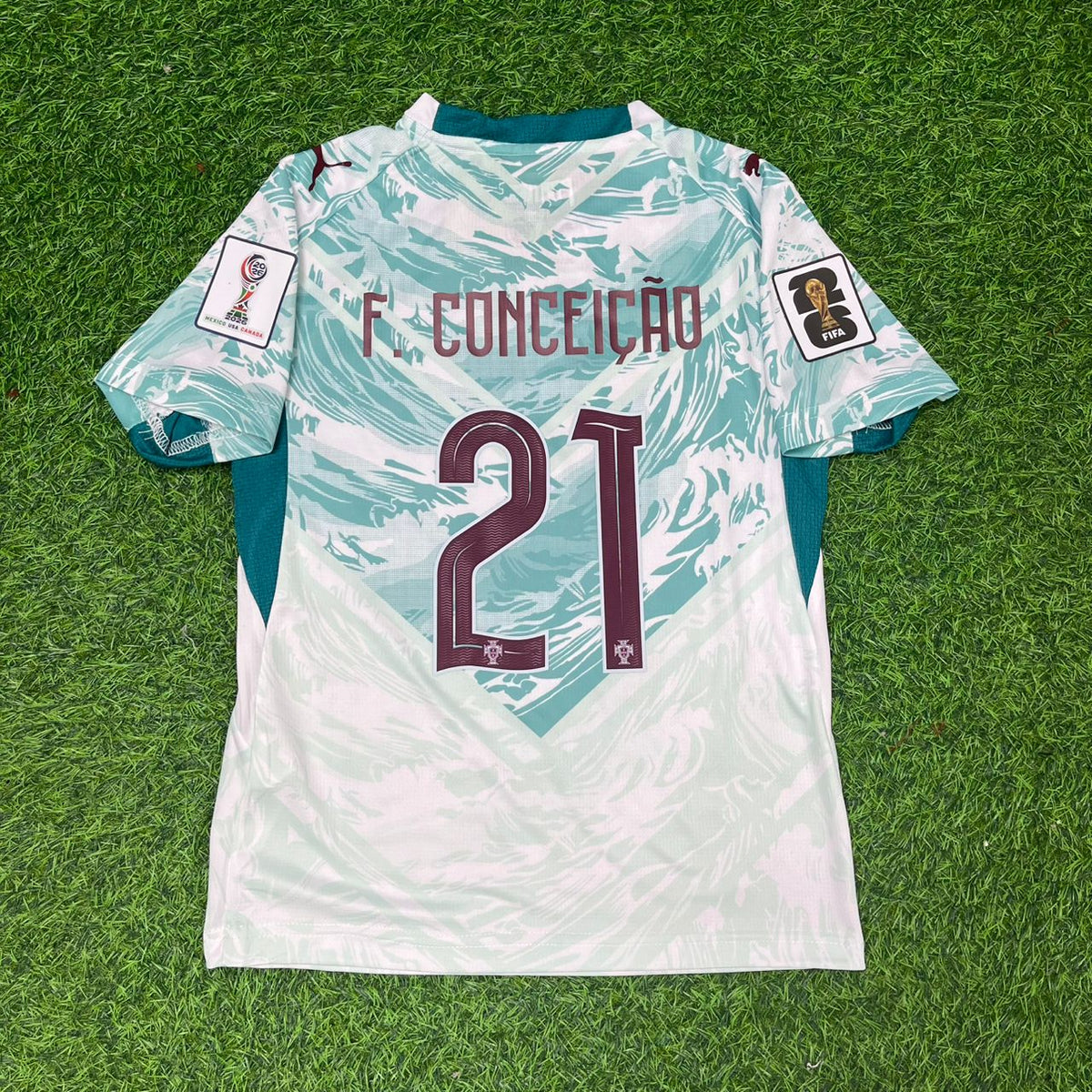 Francisco Conceicao Portugal 2026 World Cup Kids Away Football Jersey Pulses Football